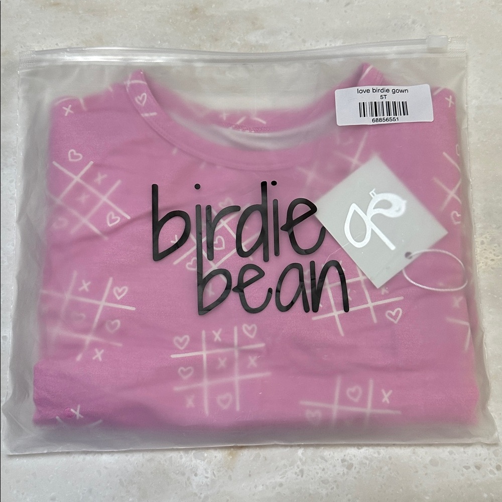NWT Birdie Bean Love Bamboo Pocketed Gown - 5T